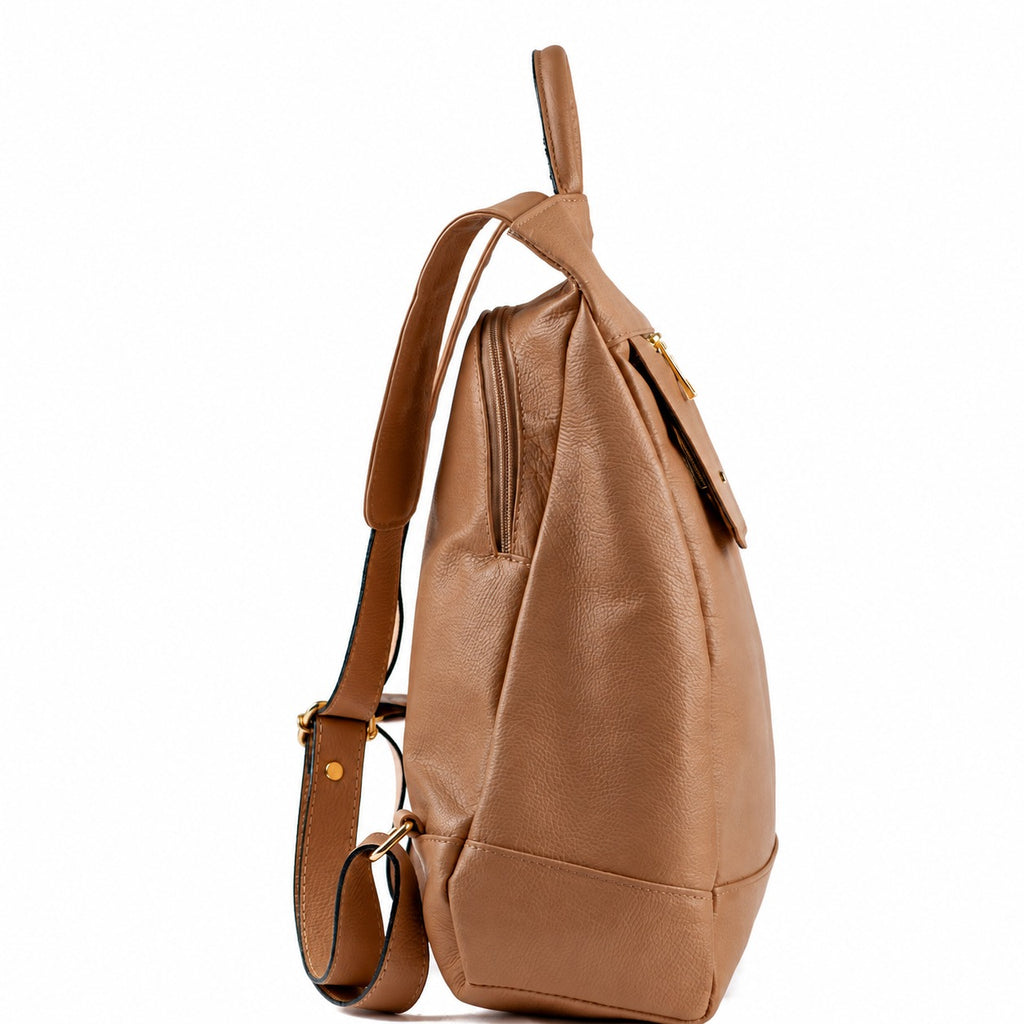 Mochila de Couro Antifurto Cavezzale Floter Caramelo 103581