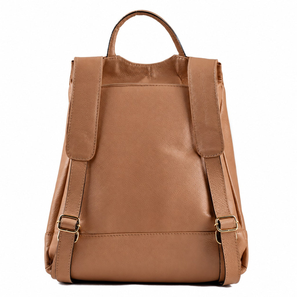 Mochila de Couro Antifurto Cavezzale Floter Caramelo 103581