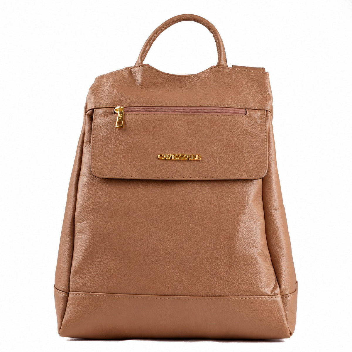Mochila de Couro Antifurto Cavezzale Floter Caramelo 103581