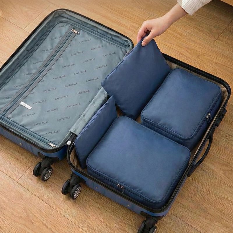 Kit Organizador de Bagagem Poliéster Cavezzale Marinho 104511